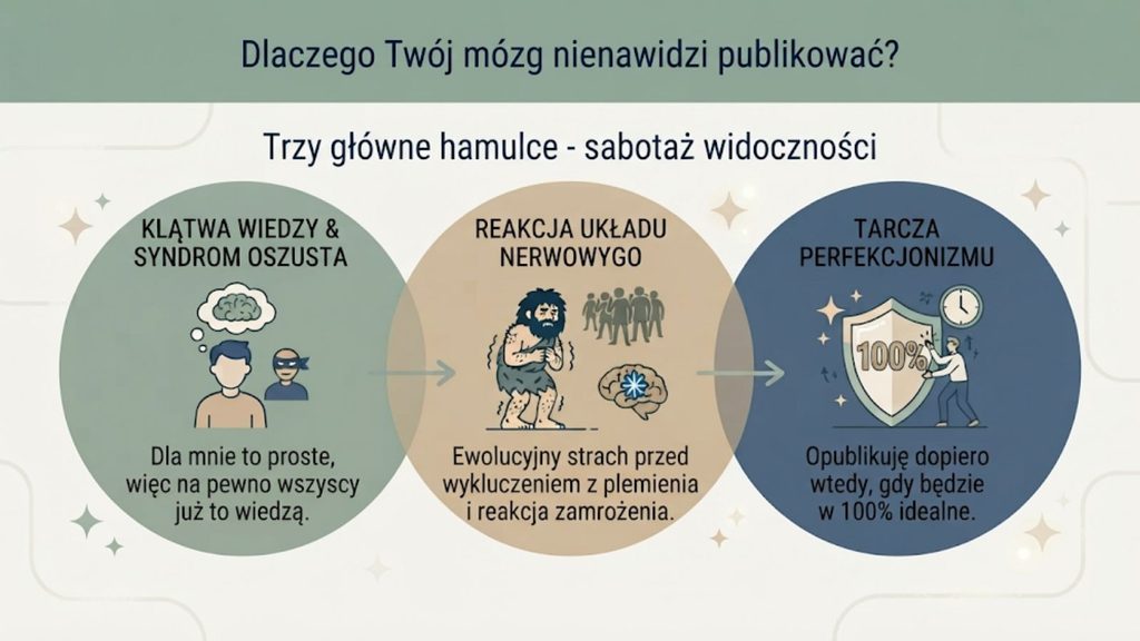 Dlaczego Twój mózg nienawidzi publikować. Trzy główne hamulce