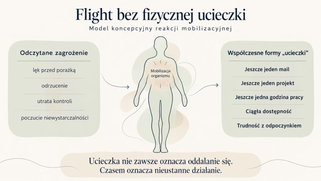 Koncepcja flight bez fizycznej ucieczki